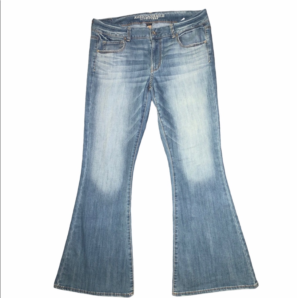 Boho American Eagle flare jeans